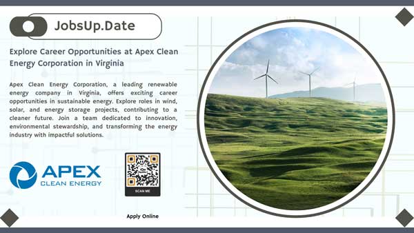 Apex Clean Energy – Renewable Energy Company Careers Opportunity, Virginia 2025
