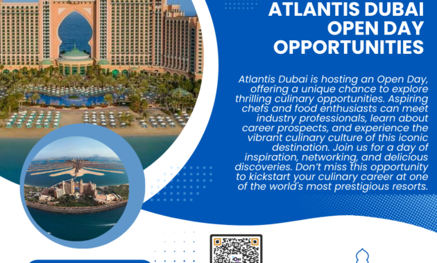 Atlantis Dubai Open Day Opportunities