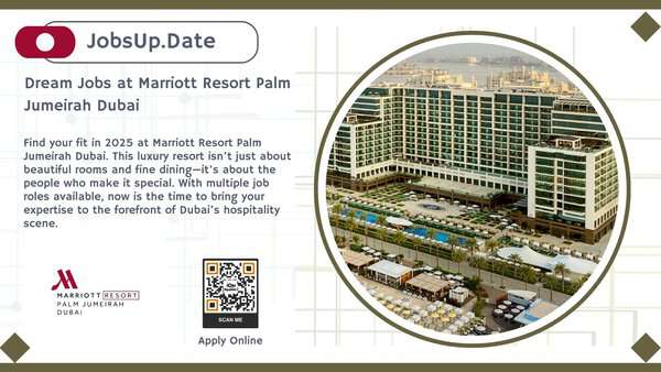 Dream Jobs at Marriott Resort Palm Jumeirah Dubai