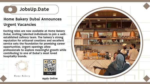 Apply for Top Hospitality Roles at Home Bakery Dubai