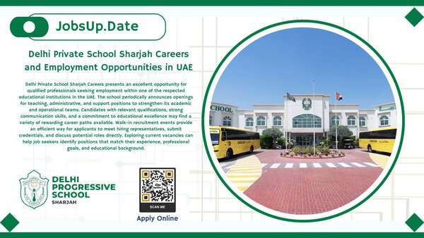 DELHI PRIVATE SCHOOL Sharjah Careers Opportunity